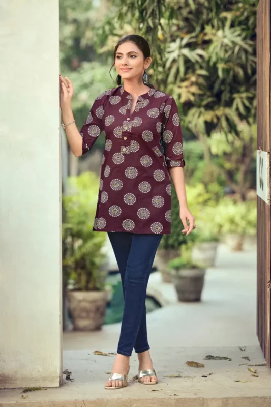 Stylish Tips And Tops Cotton Shorties Vol 9 Cotton Print Short Top Collection Wholesale 2026
