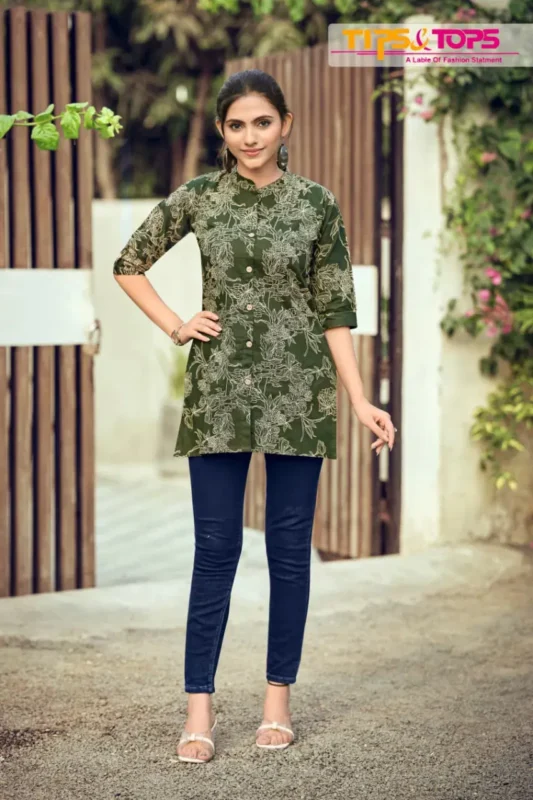 Stylish Tips And Tops Cotton Shorties Vol 9 Cotton Print Short Top Collection Wholesale 2026