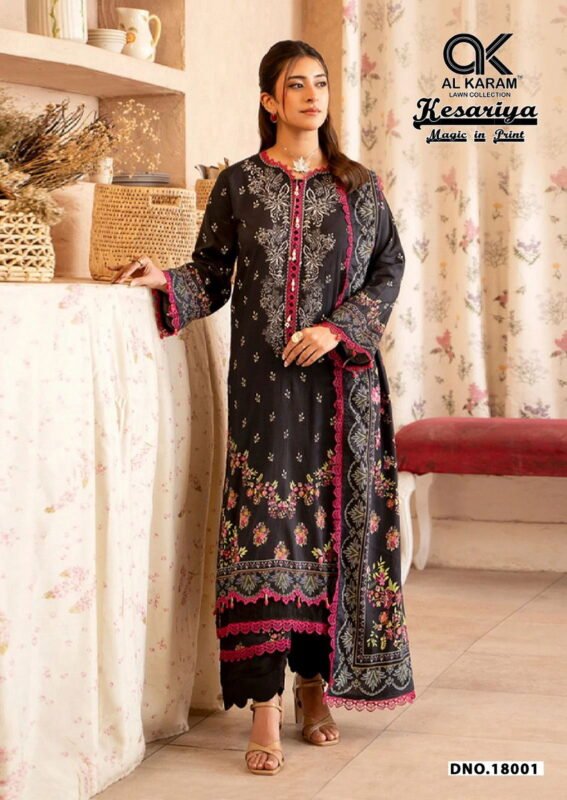 Launching Al Karam Kesariya Vol 18 Readymade Cambric Cotton Kurti Set Collection Wholesale 2026