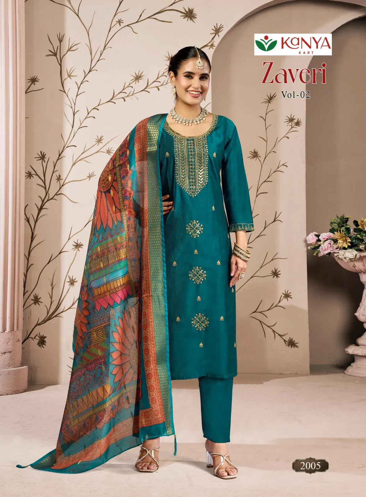 Kanya Zaveri Vol 2 Gadwal Embroidery Kurti Set Collection Wholesale 6 Stylish Kanya Zaveri Vol 2 Gadwal Embroidery Kurti Set Collection Wholesale 2026