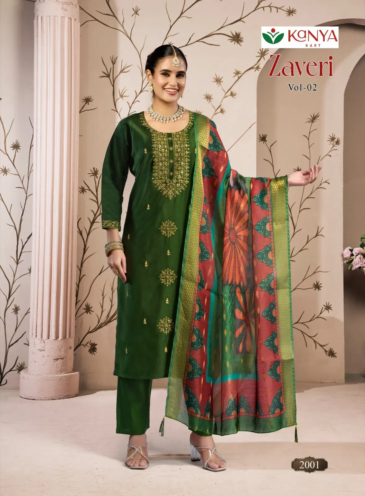 Kanya Zaveri Vol 2 Gadwal Embroidery Kurti Set Collection Wholesale 8 Stylish Kanya Zaveri Vol 2 Gadwal Embroidery Kurti Set Collection Wholesale 2026