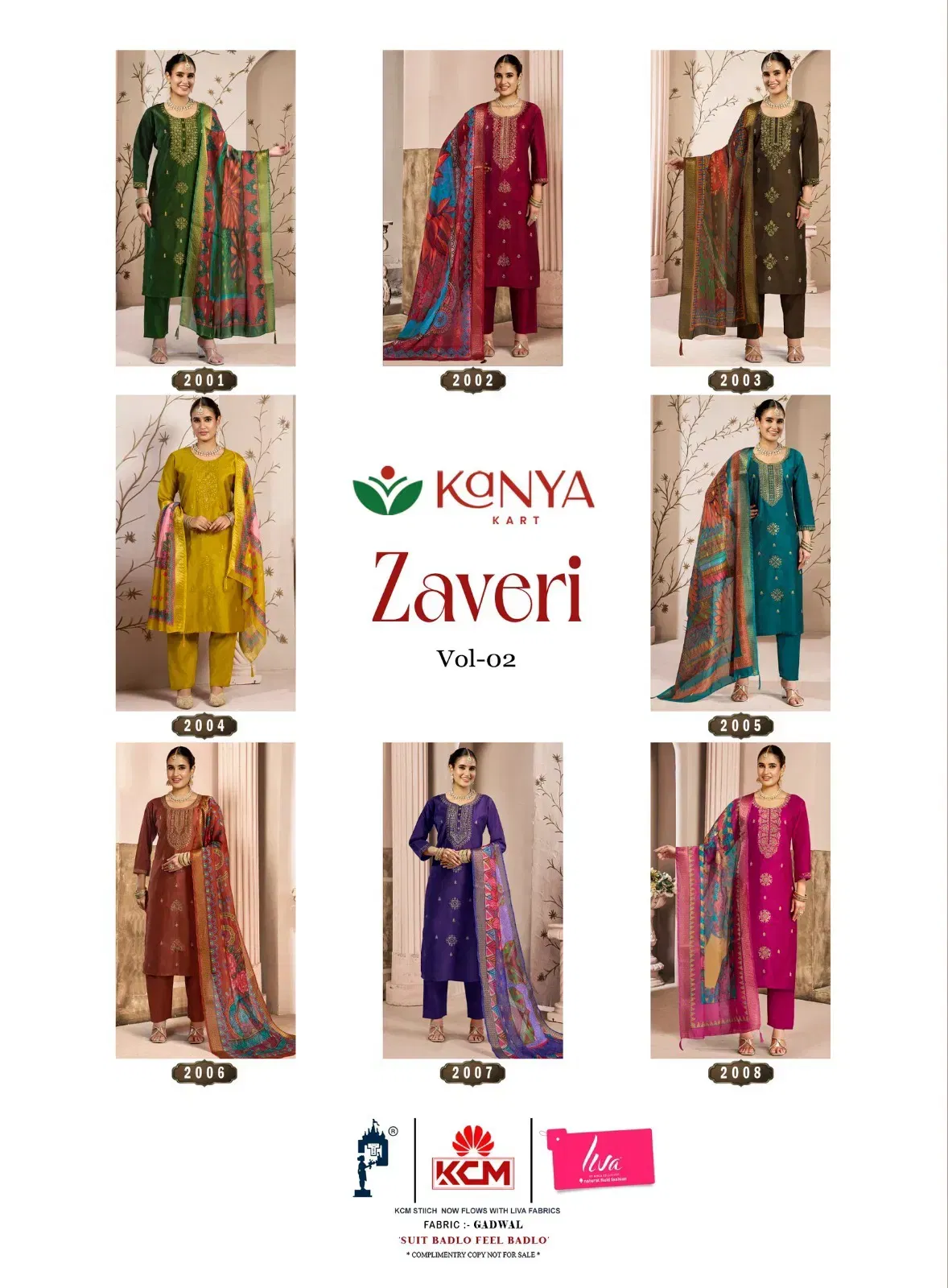 Kanya Zaveri Vol 2 Gadwal Embroidery Kurti Set Collection Wholesale 11 Stylish Kanya Zaveri Vol 2 Gadwal Embroidery Kurti Set Collection Wholesale 2026