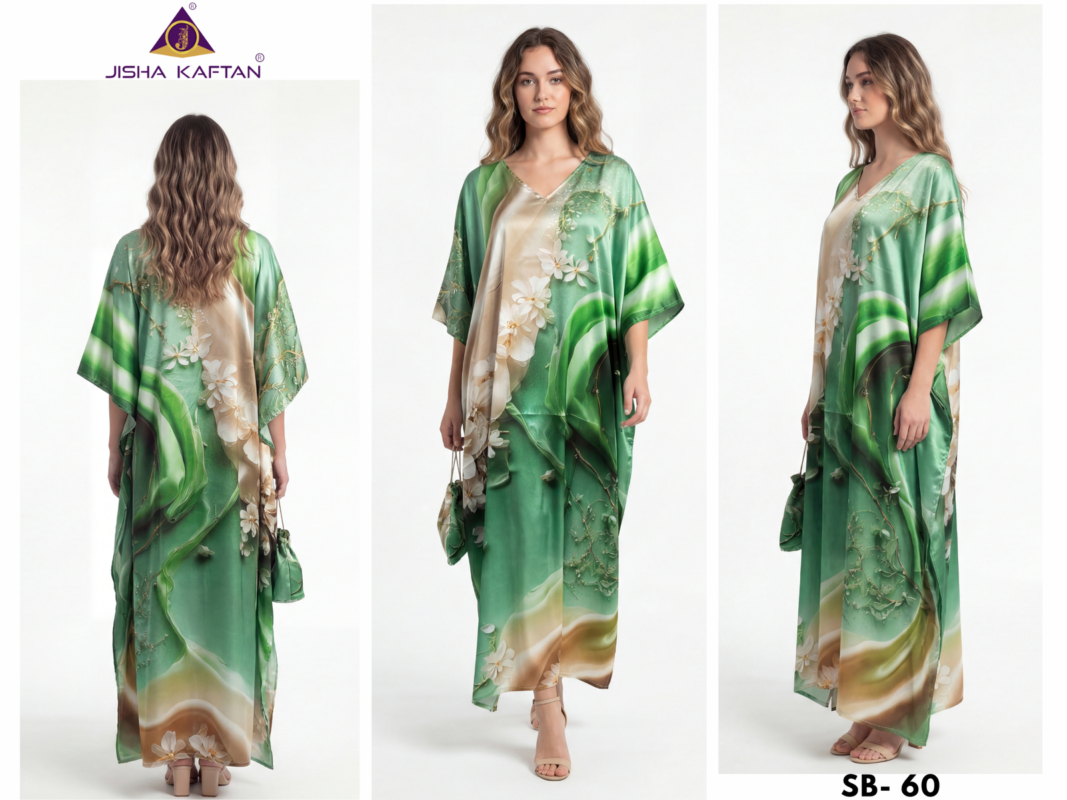 Stylish Jisha Kaftan Satin Breeze Vol 8 Digital Printed Japan Satin Kaftan Collection Wholesale 2026 5 Stylish Jisha Kaftan Satin Breeze Vol 8 Digital Printed Japan Satin Kaftan Collection Wholesale 2026