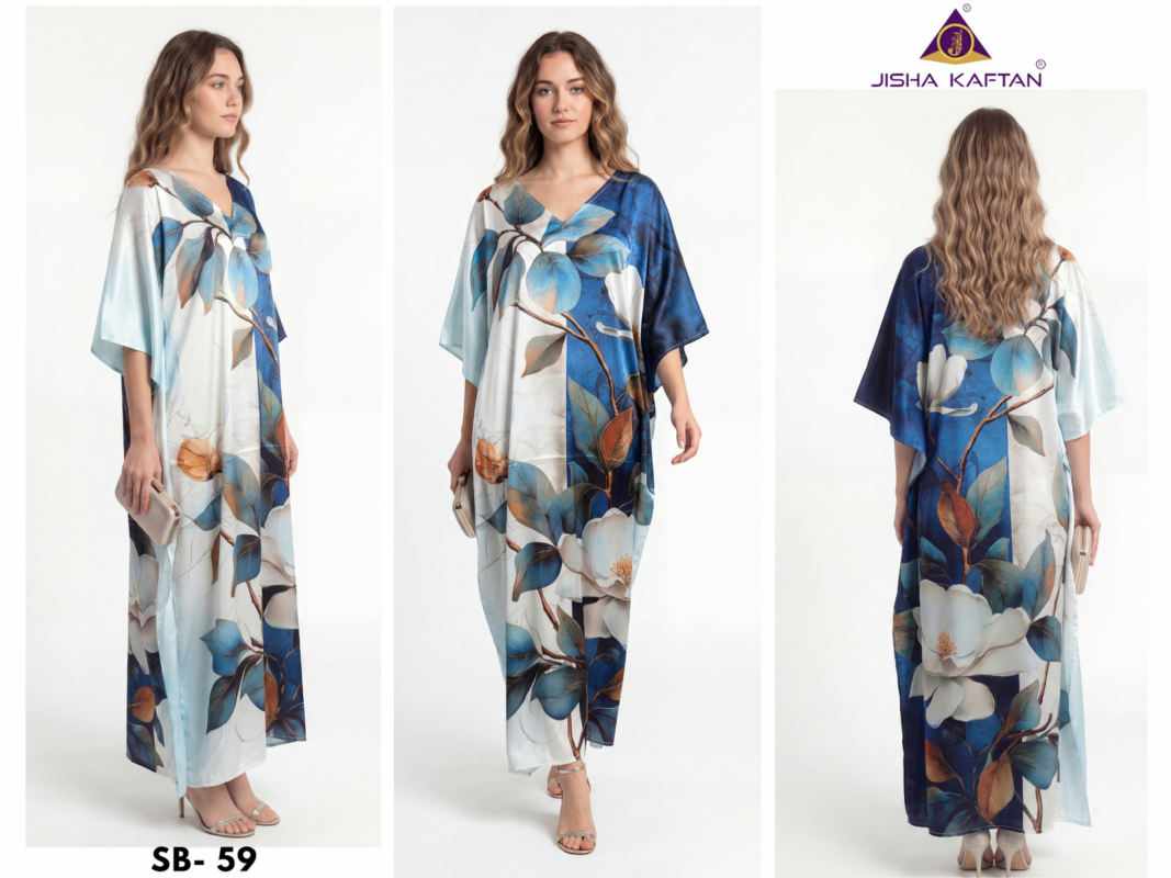 Stylish Jisha Kaftan Satin Breeze Vol 8 Digital Printed Japan Satin Kaftan Collection Wholesale 2026 4 Stylish Jisha Kaftan Satin Breeze Vol 8 Digital Printed Japan Satin Kaftan Collection Wholesale 2026