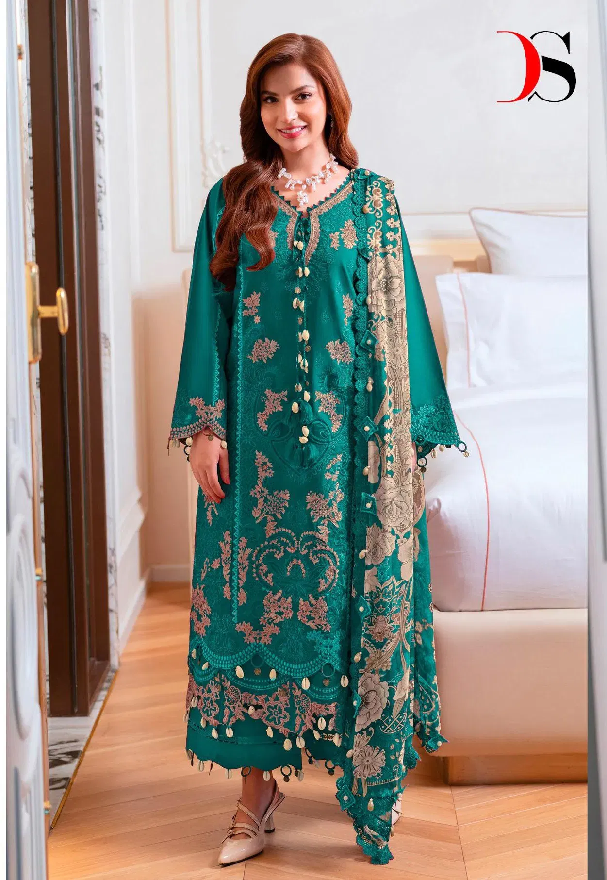 Deepsy Ombre Starlet 1611 Chiffon Dupatta Cotton Pakistani Salwar Kameez Wholesale