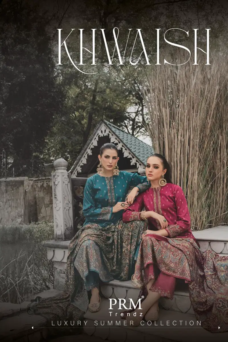 Prm Khwaish Jam Silk Digital Print With Handwork Salwar Kameez Wholesale
