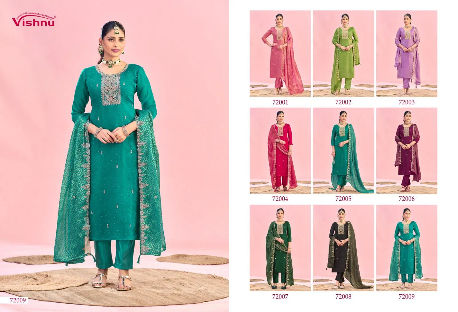 Vishnu Haniya Nc Moss With Zarkan Work Dress Material Collection Wholesale 11 Vishnu Haniya Nc Moss With Zarkan Work Dress Material Collection Wholesale