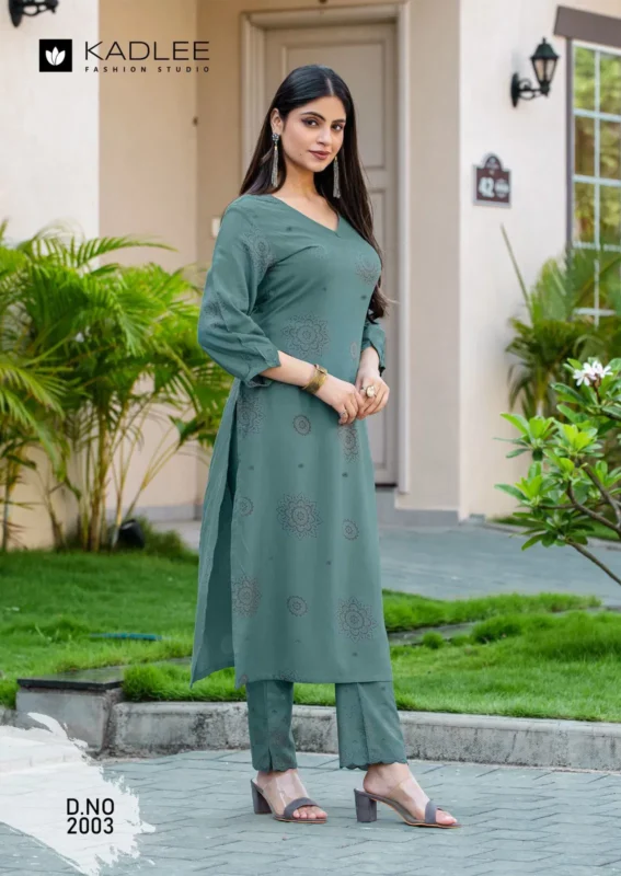 Stylish Kadlee Majestica Rayon Print Casual Wear Kurti And Pant Collection Wholesale 2026