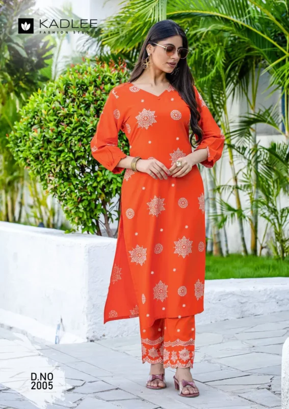 Stylish Kadlee Majestica Rayon Print Casual Wear Kurti And Pant Collection Wholesale 2026