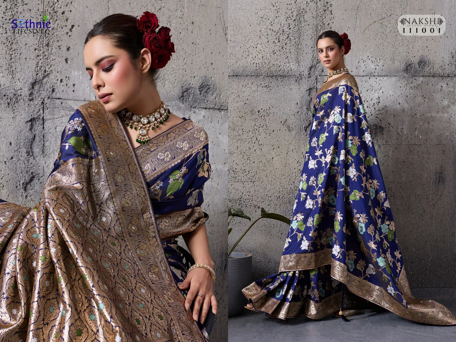 Sethnic Nakshi Banarasi Silk Sequence Work Saree Collection Wholesale 4 Sethnic Nakshi Banarasi Silk Sequence Work Saree Collection Wholesale