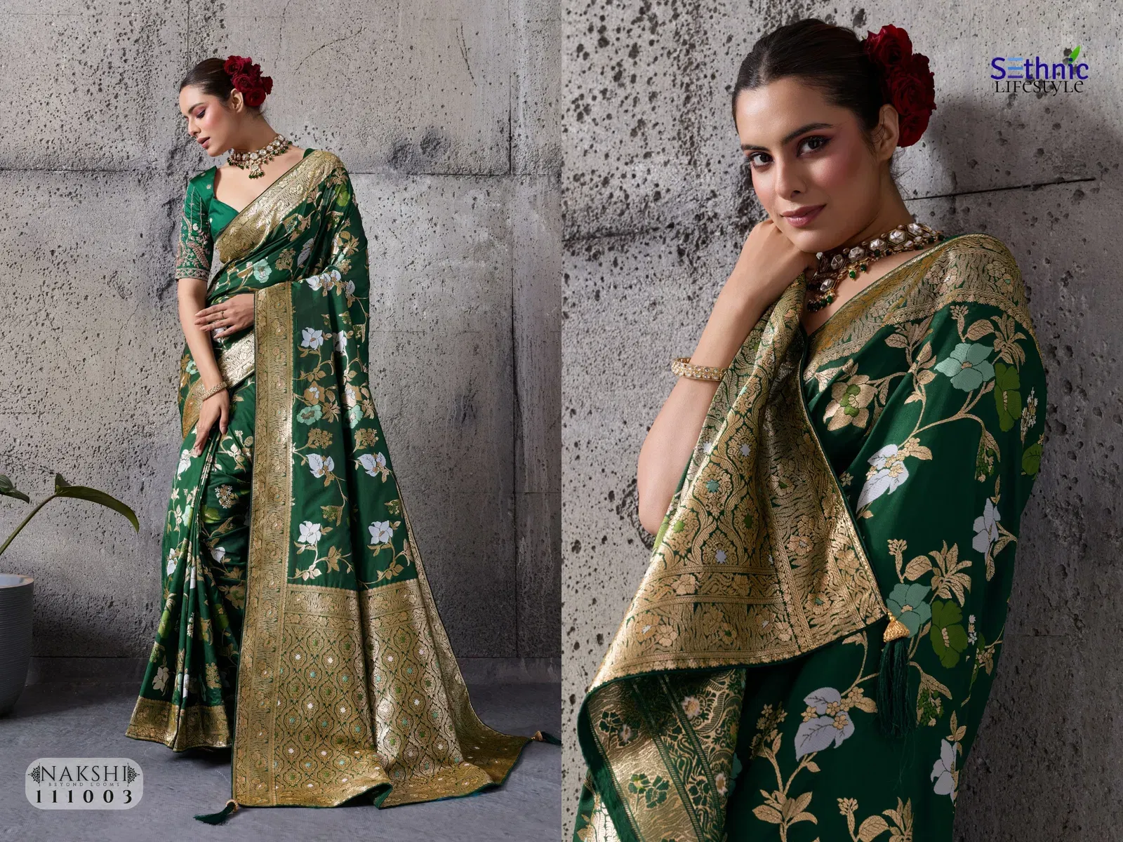 Sethnic Nakshi Banarasi Silk Sequence Work Saree Collection Wholesale 10 Sethnic Nakshi Banarasi Silk Sequence Work Saree Collection Wholesale