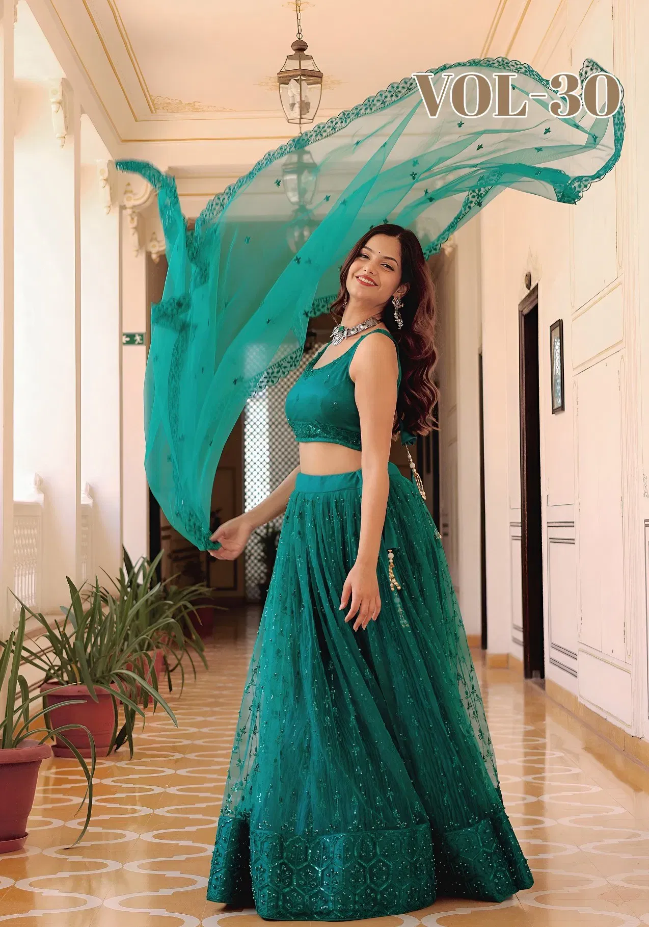 Zeel Vol 30 Georgette With Embroidery Work Lehenga Choli Collection Wholesale