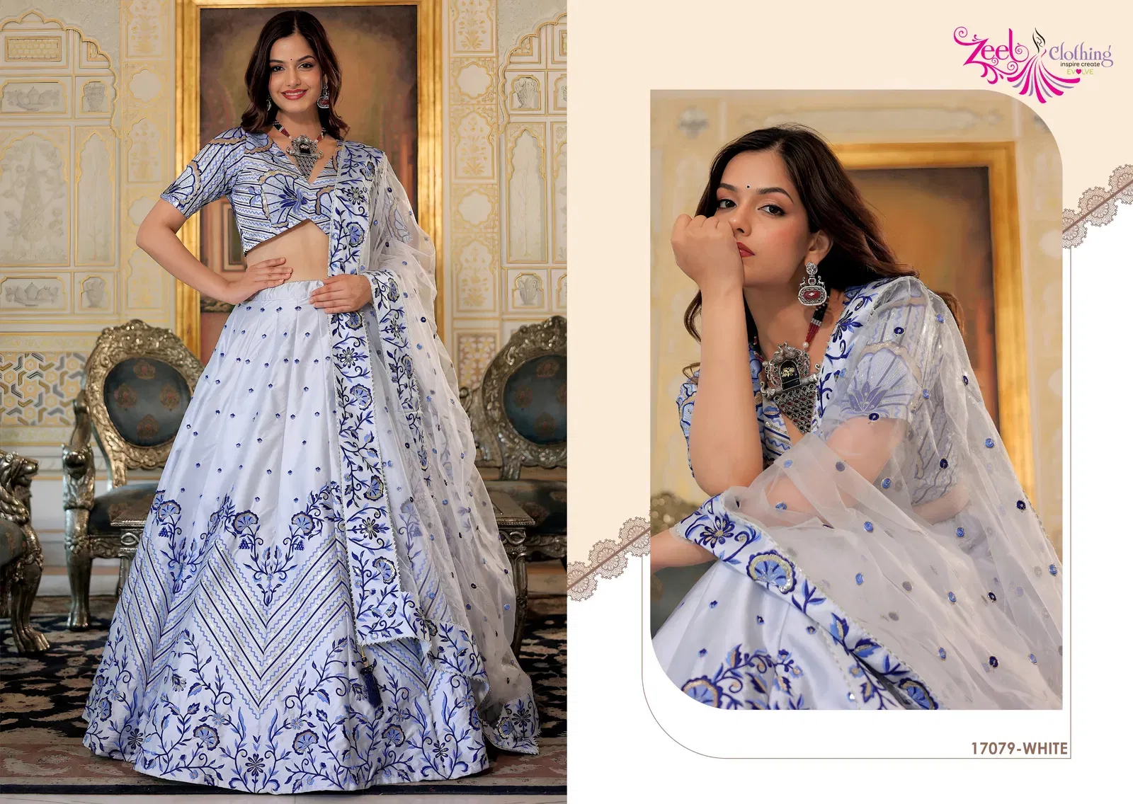 Zeel Vol 30 Georgette With Embroidery Work Lehenga Choli Collection Wholesale 4 Zeel Vol 30 Georgette With Embroidery Work Lehenga Choli Collection Wholesale