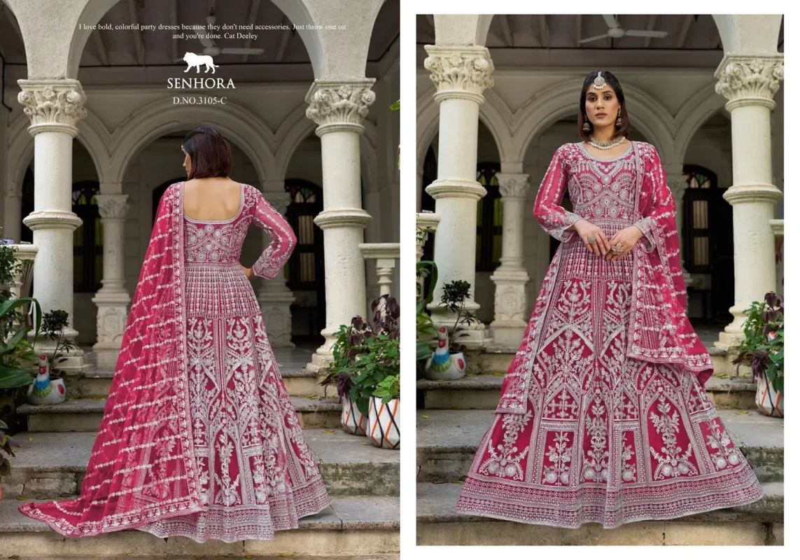 Buy Senhora Mehfil 03 Pure Butterfly Net Designer Gown With Dupatta Collection Wholesale 2026 6 Buy Senhora Mehfil 03 Pure Butterfly Net Designer Gown With Dupatta Collection Wholesale 2026