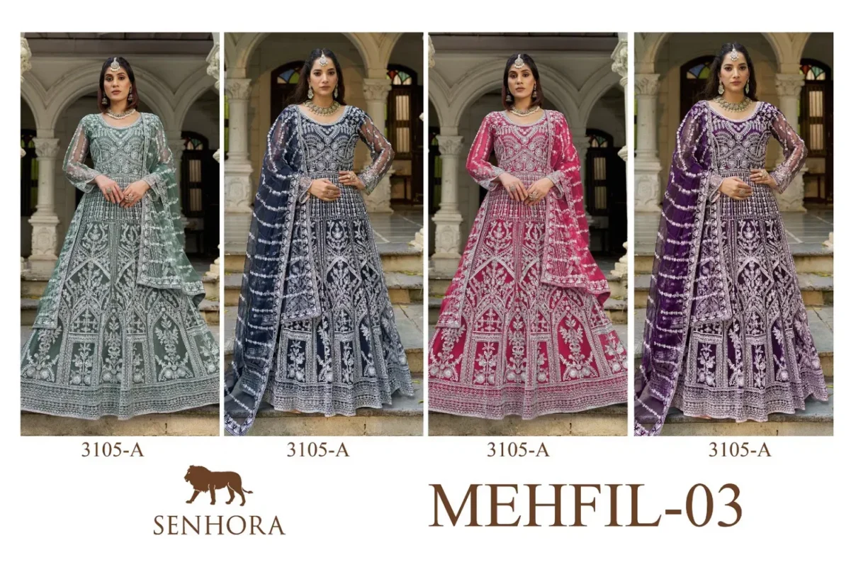 Buy Senhora Mehfil 03 Pure Butterfly Net Designer Gown With Dupatta Collection Wholesale 2026 11 Buy Senhora Mehfil 03 Pure Butterfly Net Designer Gown With Dupatta Collection Wholesale 2026