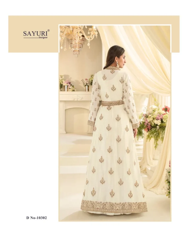 Launching Sayuri Mastani Chinon Silk Embroidered Festival Wear Gown Collection Wholesale 2026