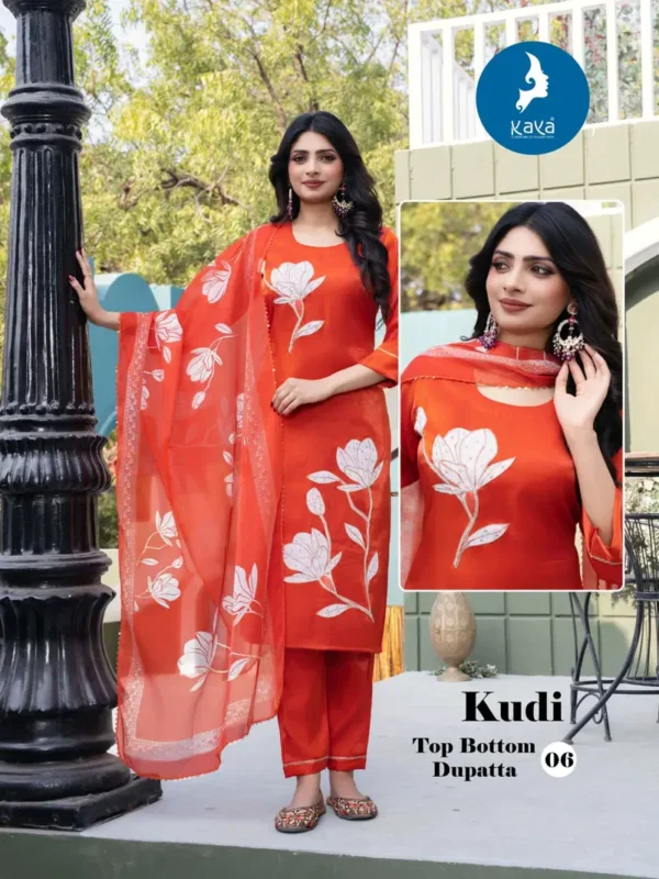 Stylish Kaya Kudi Roman Glass Casual Wear Kurti Pant And Dupatta Collection Wholesale 2026