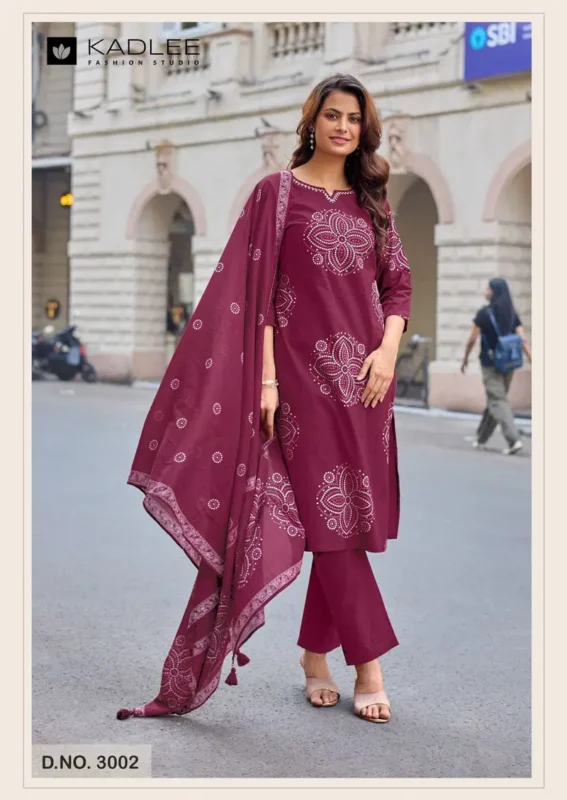Stylish Kadlee Nivaasa Cotton Print Casual Wear Top Bottom And Dupatta Wholesale 2026