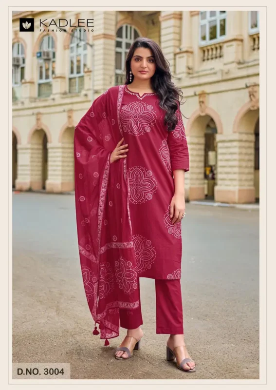 Stylish Kadlee Nivaasa Cotton Print Casual Wear Top Bottom And Dupatta Wholesale 2026