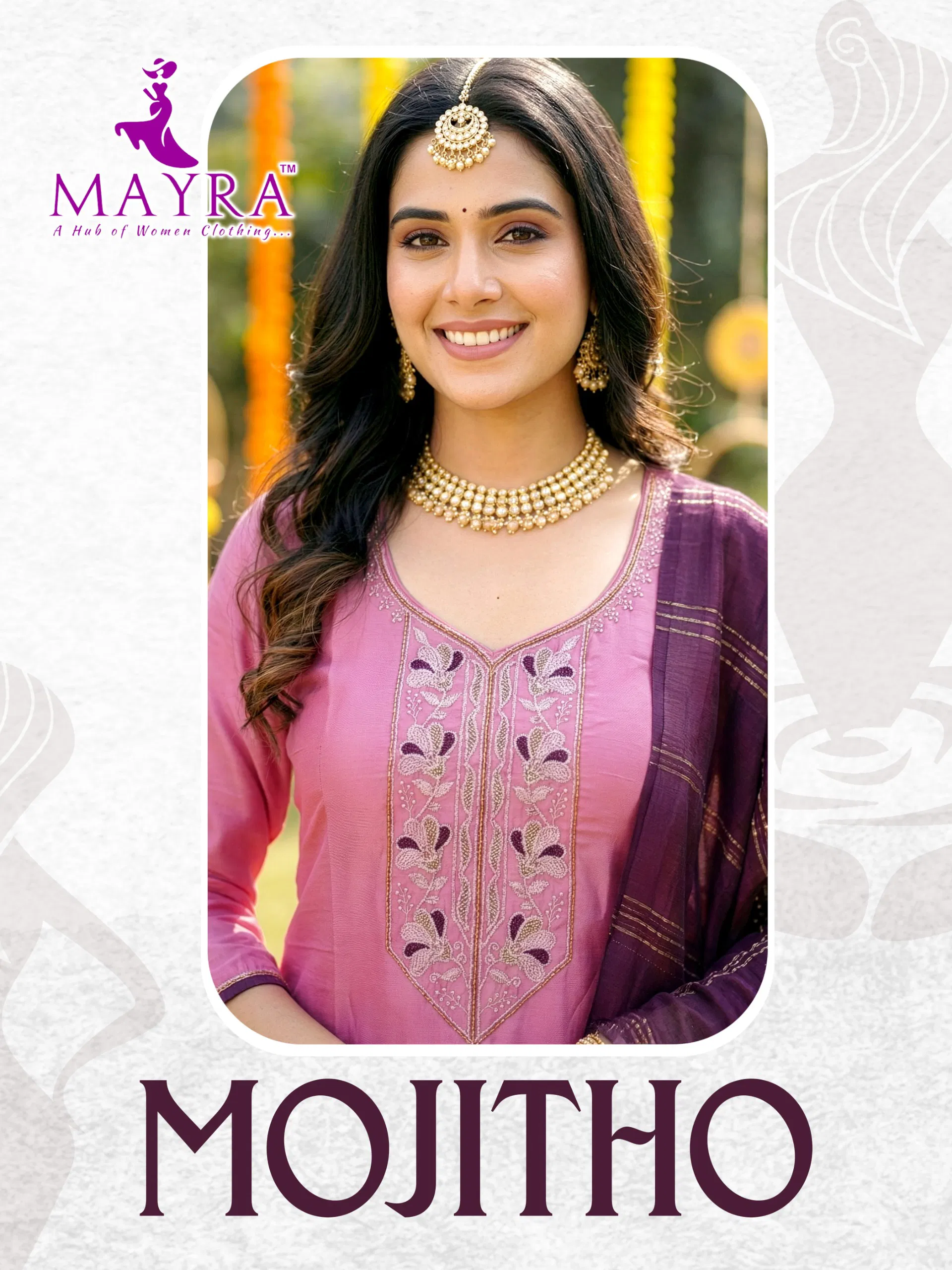 Mayra Mojitho Roman Silk Kurti With Bottom and Dupatta Collection Wholesale