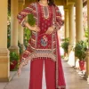 AF 9421 Tale Cut Kurti With wide Pant and Dupatta Collection Wholesale