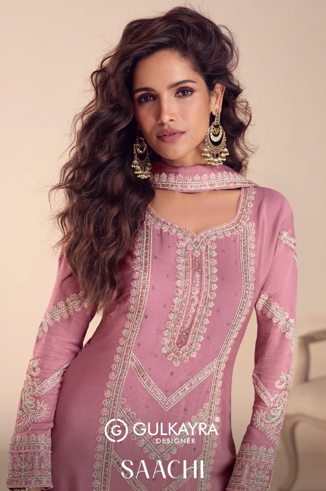 Gulkayra Saachi Real Chinon Embroidery Salwar Kameez Wholesale