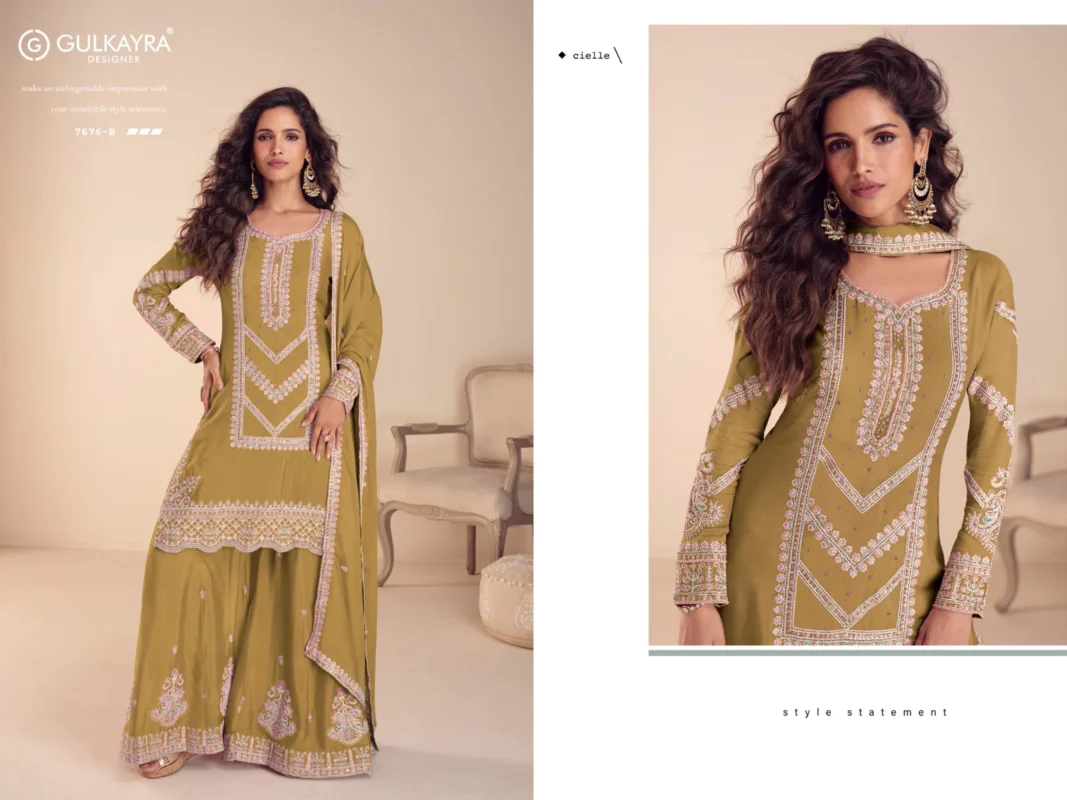 Buy Gulkayra Saachi Real Chinon Embroidery Salwar Kameez Wholesale 2026