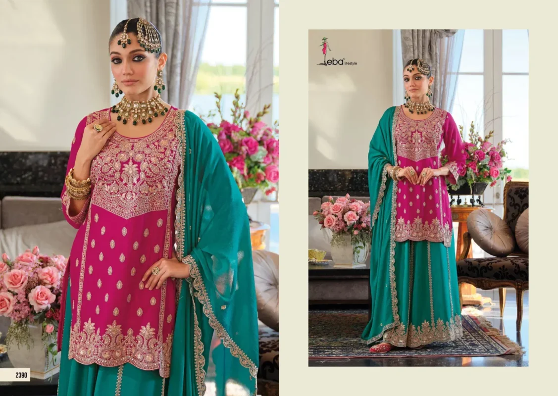 Beautiful Eba Kanak Vol 2 Chinon With Embroidery Work Designer Salwar Kameez Wholesale 2026