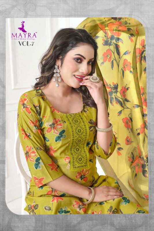 Stylish Mayra Pushpa 7 Vertican Print With Sequence Embroidery Top With Bottom And Dupatta Collection Wholesale 2026 11 Stylish Mayra Pushpa 7 Vertican Print With Sequence Embroidery Top With Bottom And Dupatta Collection Wholesale 2026