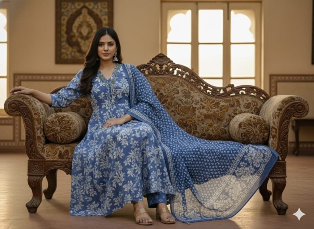 Latest Dnp Zini Flower Print Cotton kurta With bottom And Dupatta Collection Wholesale 2026
