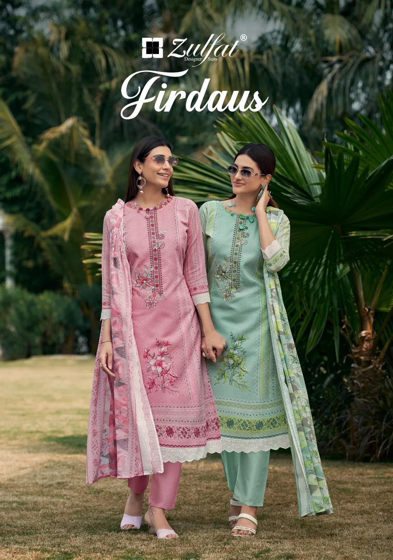 Zulfat Firdaus Vol 2 Cotton Embroidery Dress Material Collection Wholesale