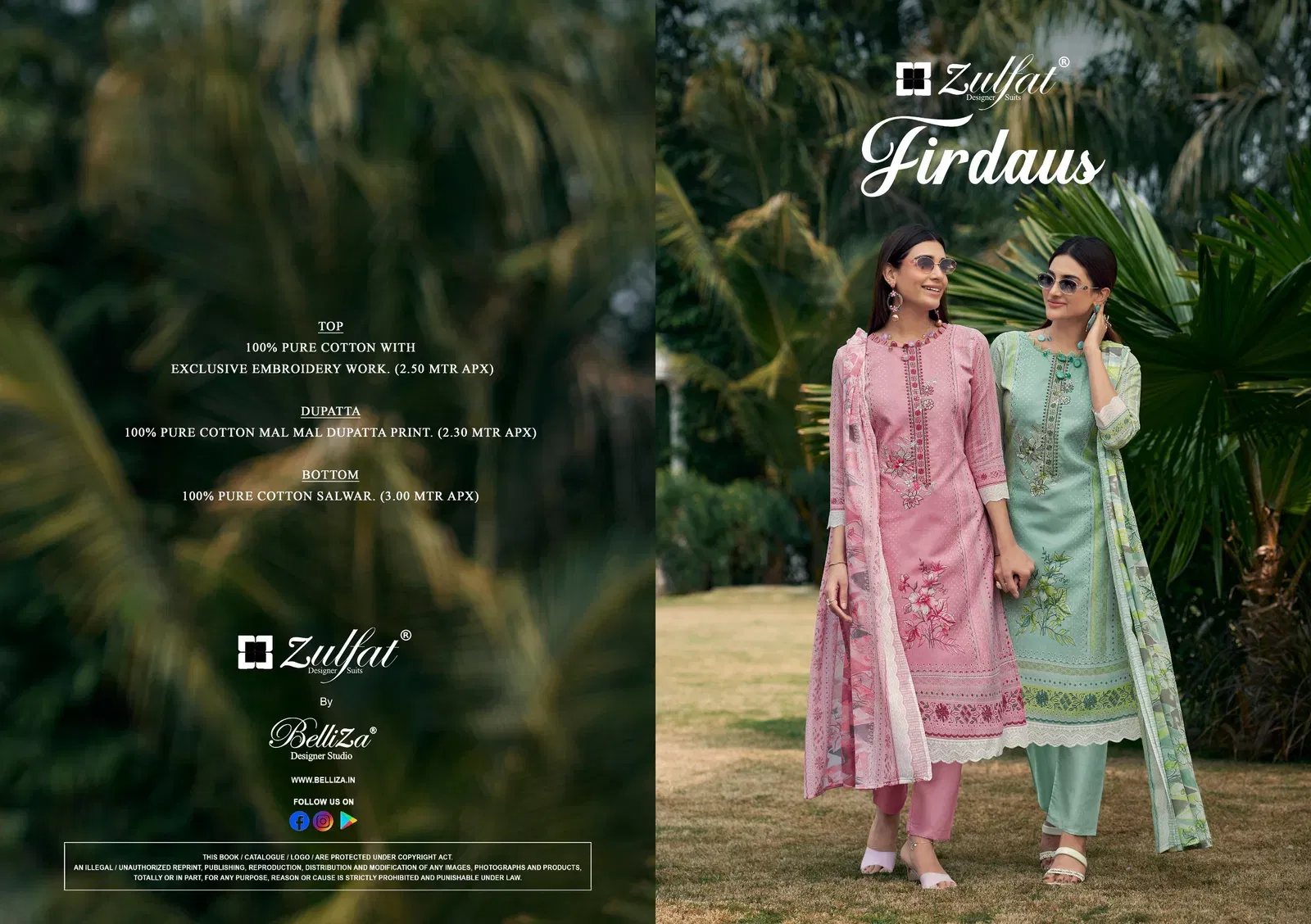 Zulfat Firdaus Vol 2 Cotton Embroidery Dress Material Collection Wholesale 4 Beautiful Zulfat Firdaus Vol 2 Cotton Embroidery Dress Material Collection Wholesale 2026