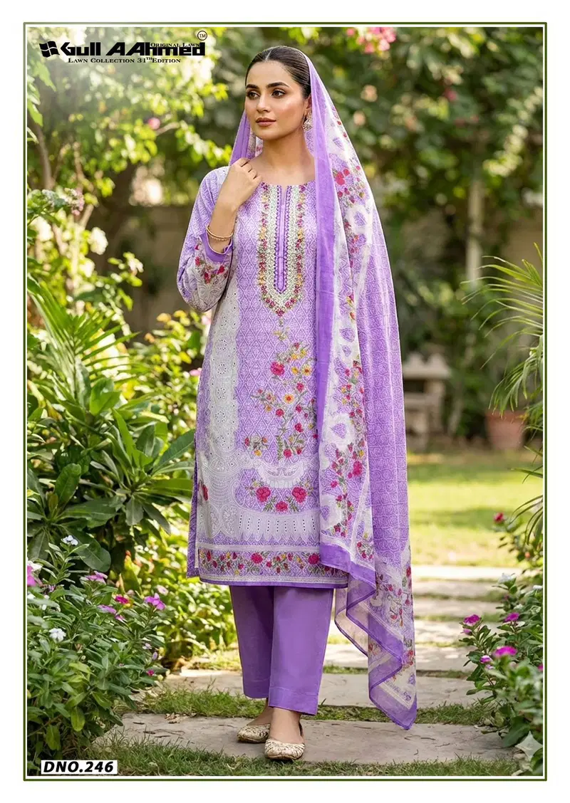 Gull A Ahmed Vol 31 Cambric Cotton Dress Material Collection Wholesale 5 Latest Gull A Ahmed Vol 31 Cambric Cotton Dress Material Collection Wholesale 2026