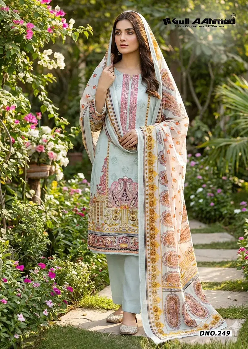 Gull A Ahmed Vol 31 Cambric Cotton Dress Material Collection Wholesale 8 Latest Gull A Ahmed Vol 31 Cambric Cotton Dress Material Collection Wholesale 2026