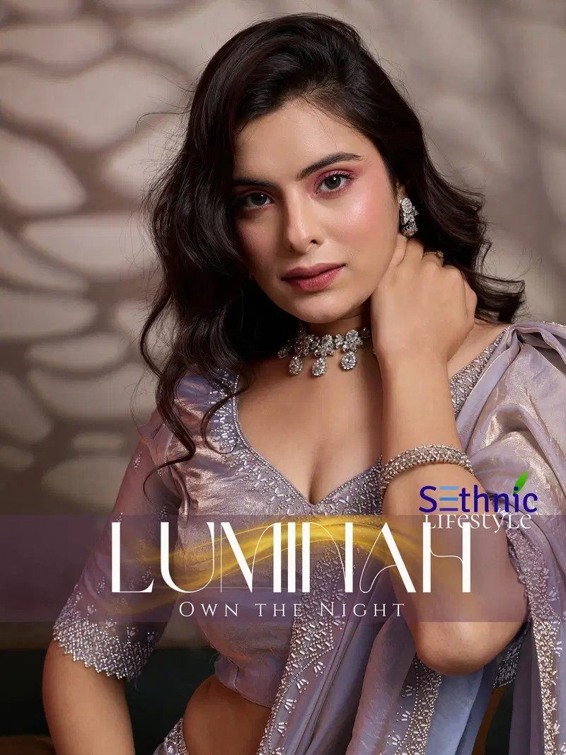 Sethnic Luminah Velvet Satin With Zarkan Border Party Wear Saree Collection Wholesale 3 Sethnic Luminah Velvet Satin With Zarkan Border Party Wear Saree Collection Wholesale