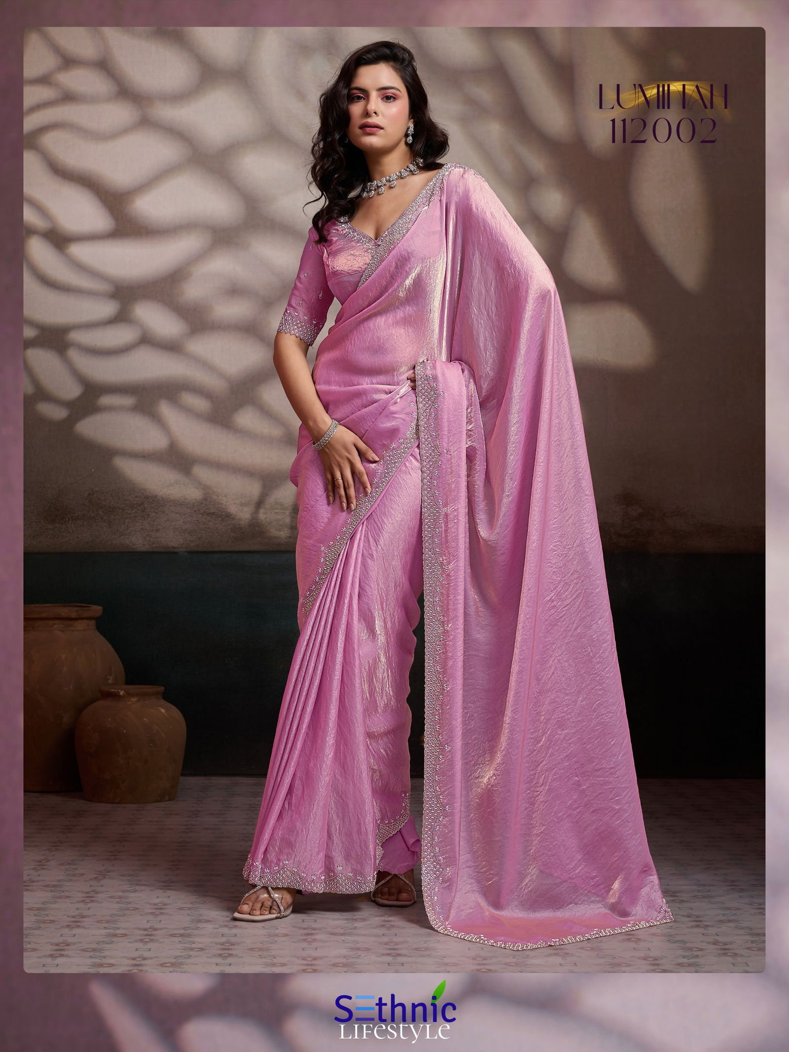 Sethnic Luminah Velvet Satin With Zarkan Border Party Wear Saree Collection Wholesale 8 Launching Sethnic Luminah Velvet Satin With Zarkan Border Party Wear Saree Collection Wholesale 2026