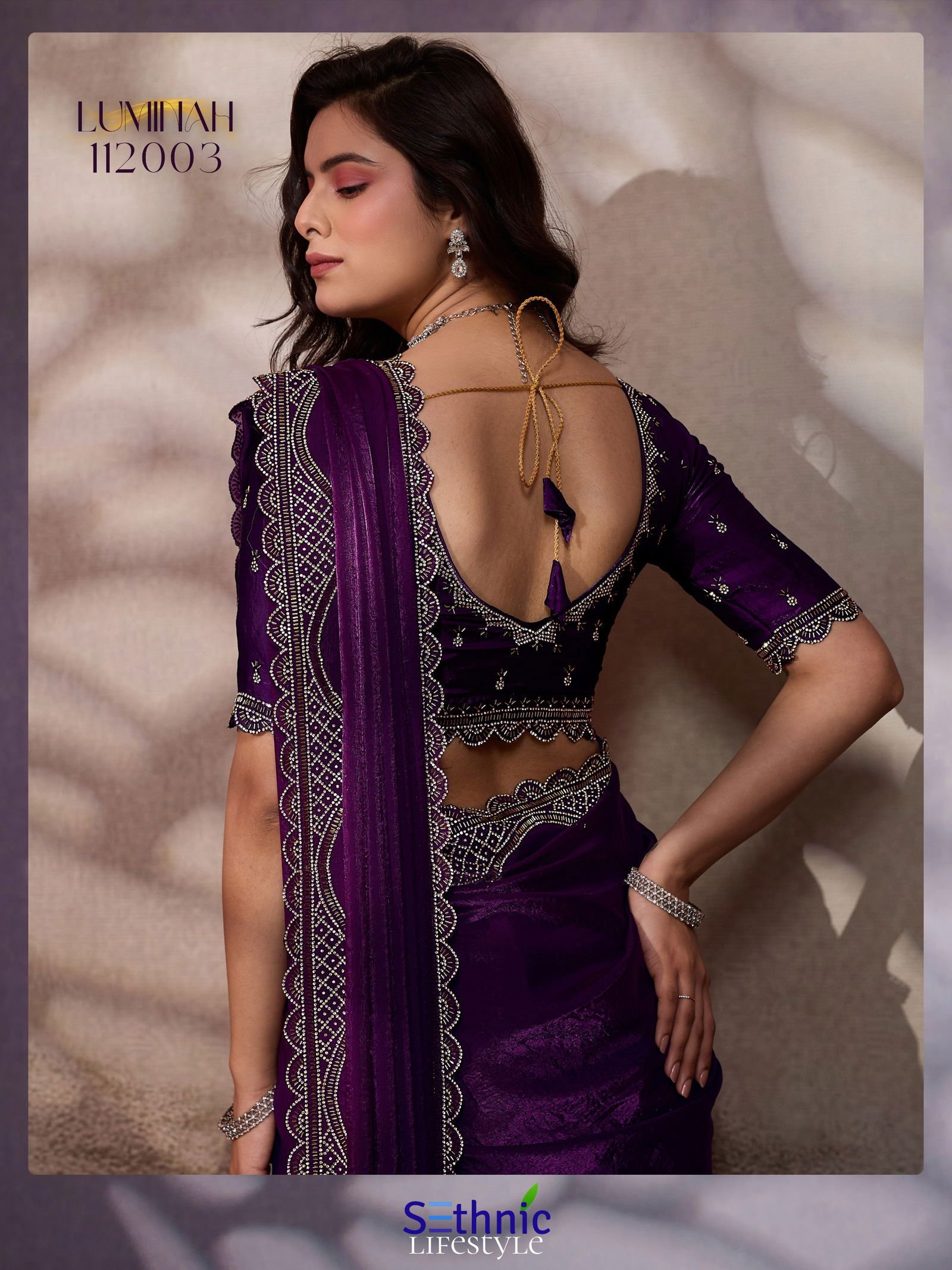 Sethnic Luminah Velvet Satin With Zarkan Border Party Wear Saree Collection Wholesale 14 Launching Sethnic Luminah Velvet Satin With Zarkan Border Party Wear Saree Collection Wholesale 2026