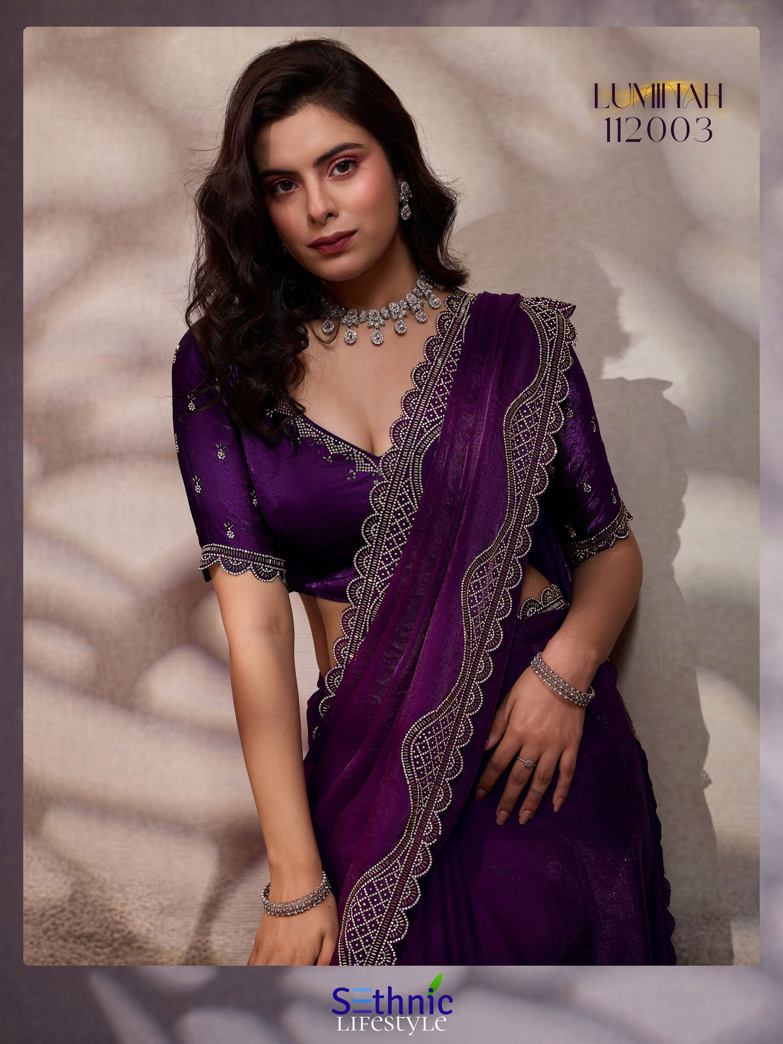 Sethnic Luminah Velvet Satin With Zarkan Border Party Wear Saree Collection Wholesale 16 Launching Sethnic Luminah Velvet Satin With Zarkan Border Party Wear Saree Collection Wholesale 2026
