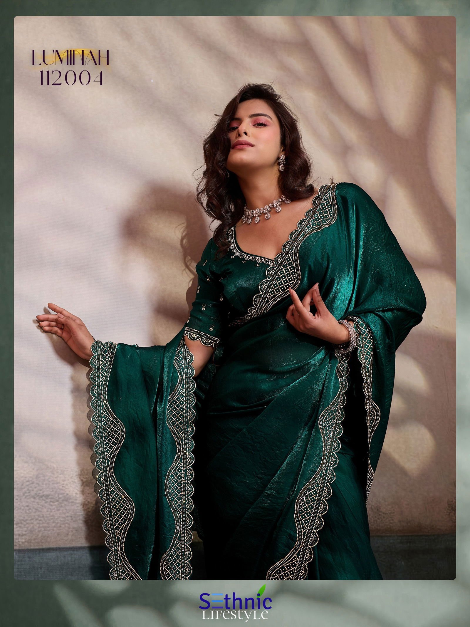 Sethnic Luminah Velvet Satin With Zarkan Border Party Wear Saree Collection Wholesale 23 Launching Sethnic Luminah Velvet Satin With Zarkan Border Party Wear Saree Collection Wholesale 2026