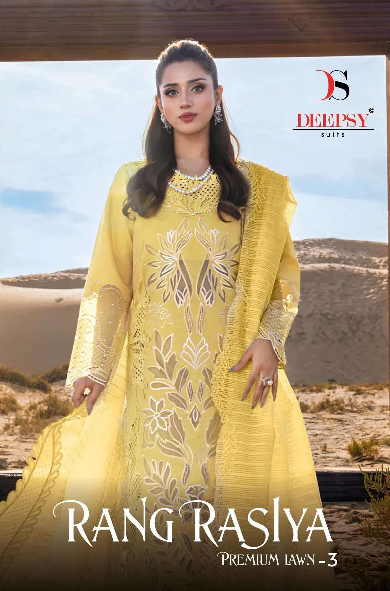 Deepsy Rang Rasiya Premium Lawn Vol 3 Cotton Pakistani Salwar Kameez Wholesale