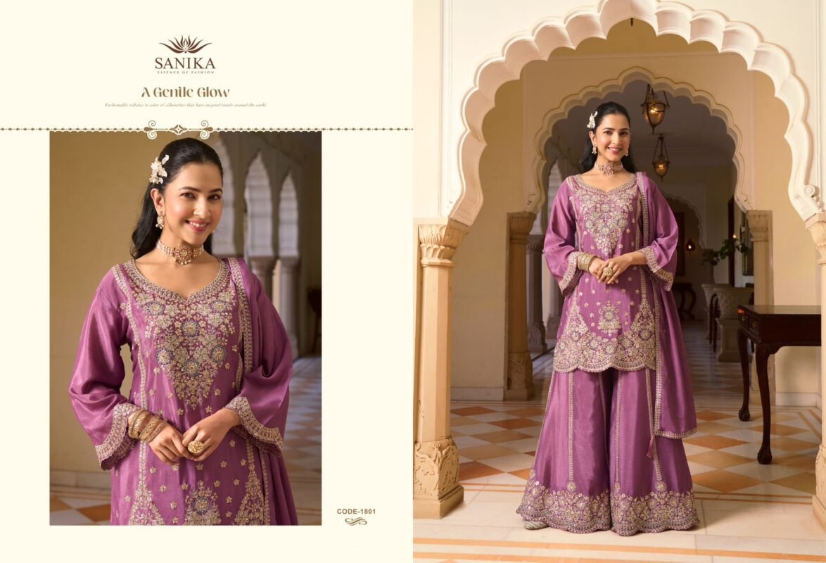 Launching Sanika Pehar Chinon Silk Embroidery Top Plazzo With Dupatta Wholesale 2026 4 Launching Sanika Pehar Chinon Silk Embroidery Top Plazzo With Dupatta Wholesale 2026