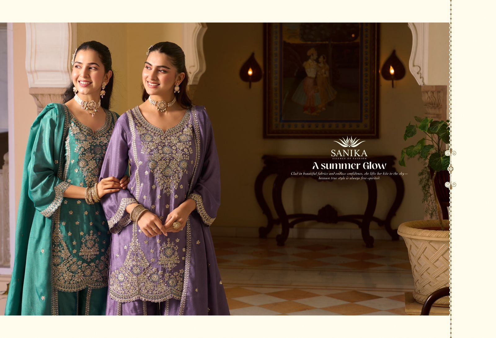 Sanika Pehar Chinon Silk Embroidery Top Plazzo With Dupatta Wholesale 7 Launching Sanika Pehar Chinon Silk Embroidery Top Plazzo With Dupatta Wholesale 2026