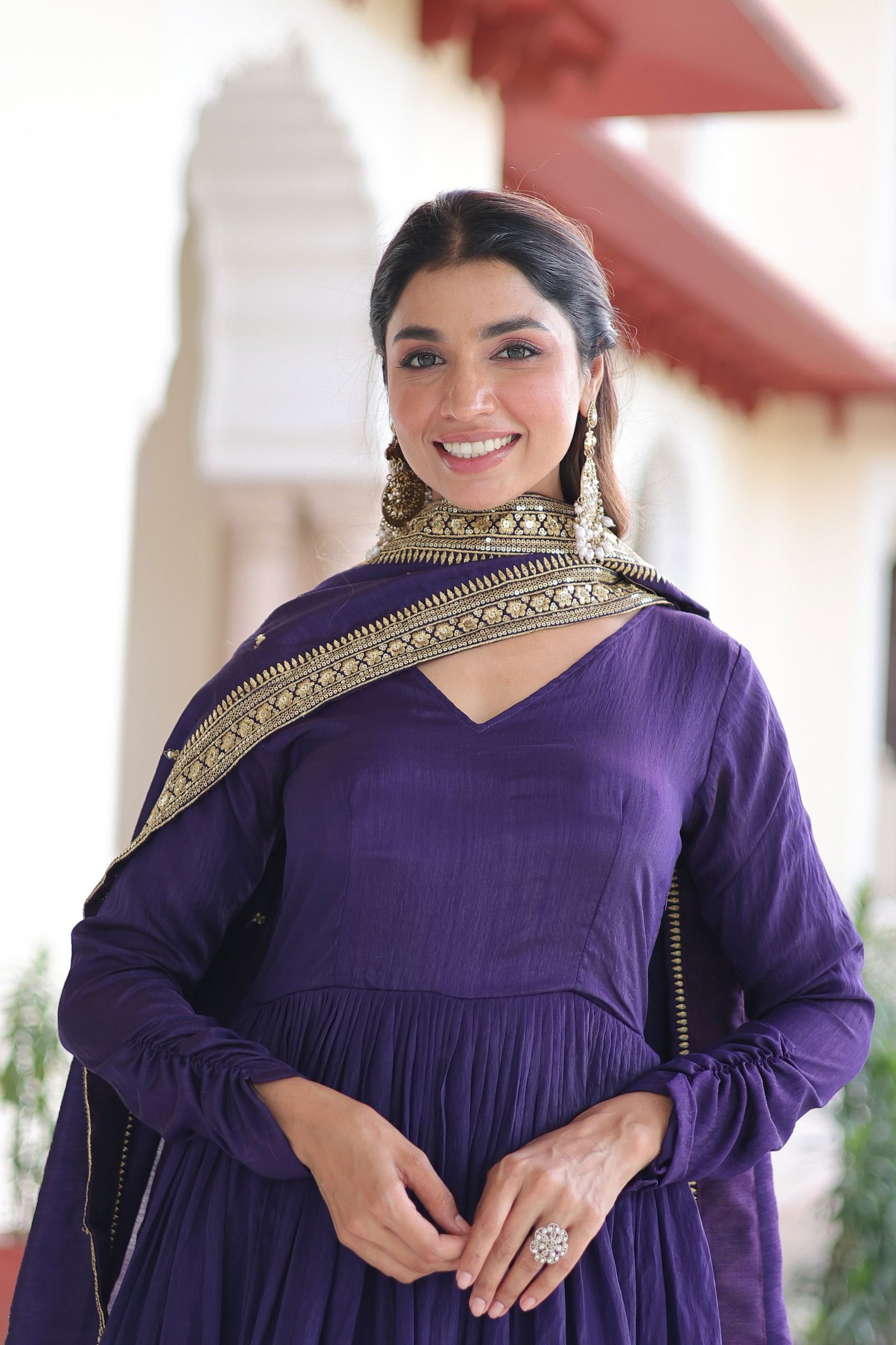 Lekha KA 1218 Vichitra Silk Sequins Embroidery Gown With Dupatta Wholesale 11 Stylish Lekha KA 1218 Vichitra Silk Sequins Embroidery Gown With Dupatta Wholesale 2026