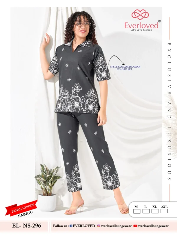 Beautiful Dnp Everloved NS 296 Pure Linen Daaman co ord set Collection Wholesale 2026
