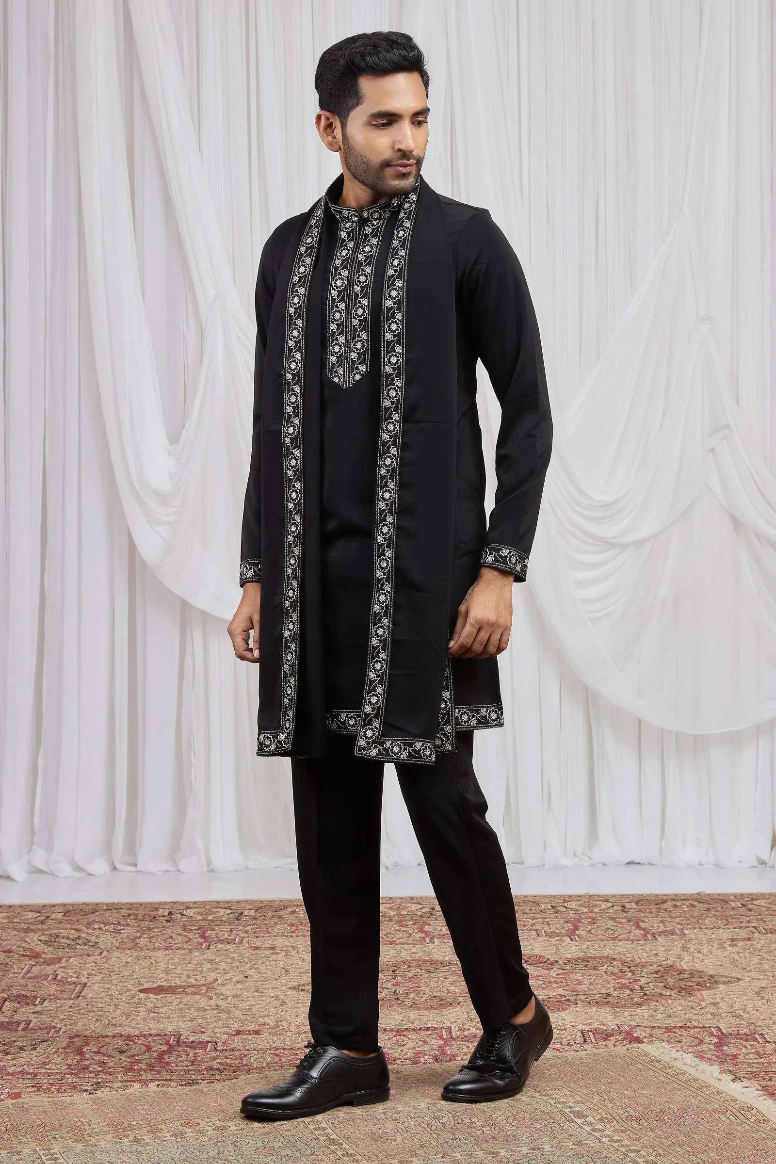 Sumi 4547 To 4549 Armani Fabric Stright Kurta With Stole And Bottom Wholesale