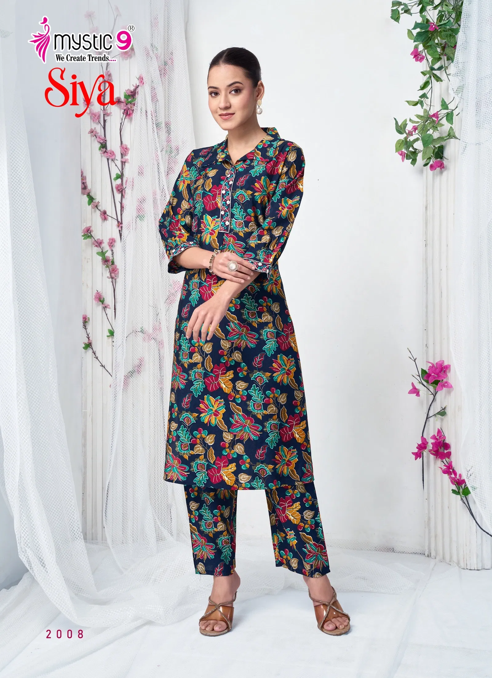 Mystic 9 Siya Vol 2 Roman Silk Straight Top With Bottom Collection Wholesale 9 Beautiful Mystic 9 Siya Vol 2 Roman Silk Straight Top With Bottom Collection Wholesale 2026