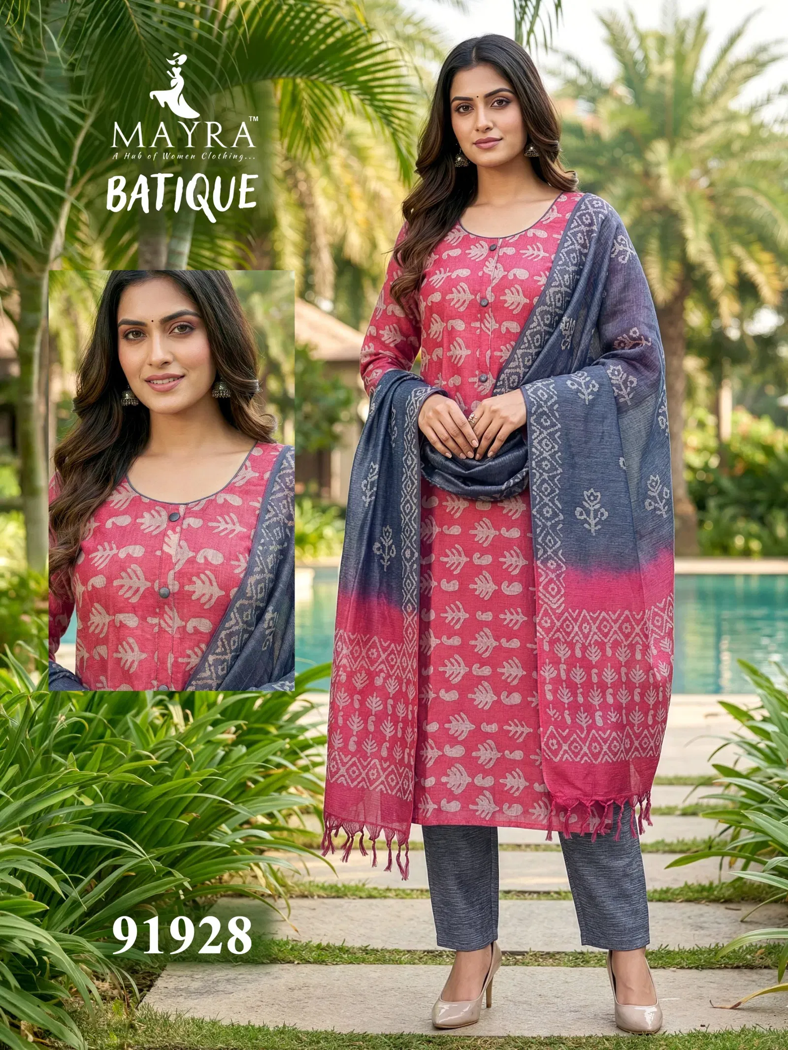 Batique 91924 To 31 Cotton Batik Printed Kurti With Bottom Dupatta Wholesale 5 Launching Batique 91924 To 31 Cotton Batik Printed Kurti With Bottom Dupatta Wholesale 2026