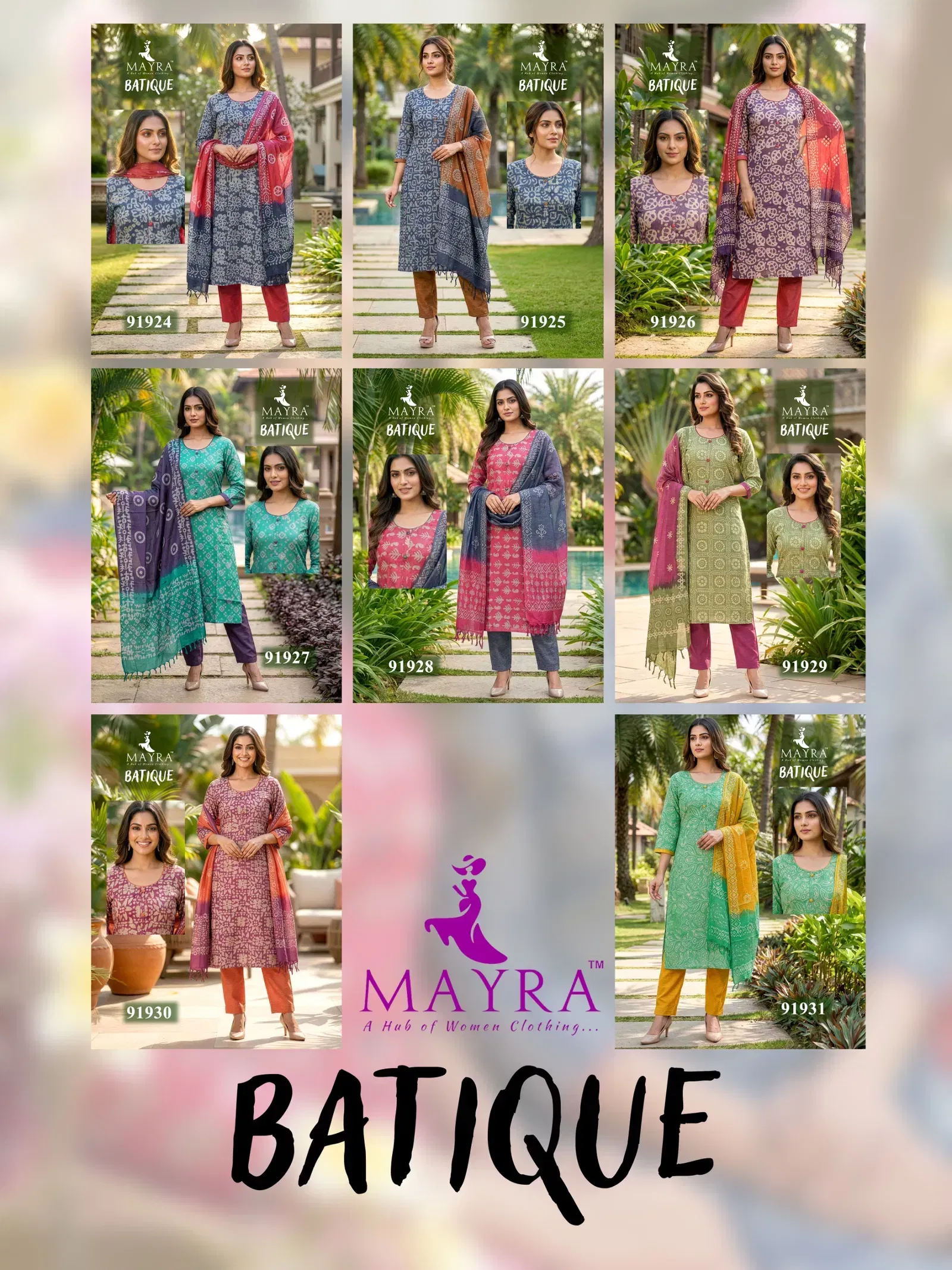Batique 91924 To 31 Cotton Batik Printed Kurti With Bottom Dupatta Wholesale 12 Launching Batique 91924 To 31 Cotton Batik Printed Kurti With Bottom Dupatta Wholesale 2026