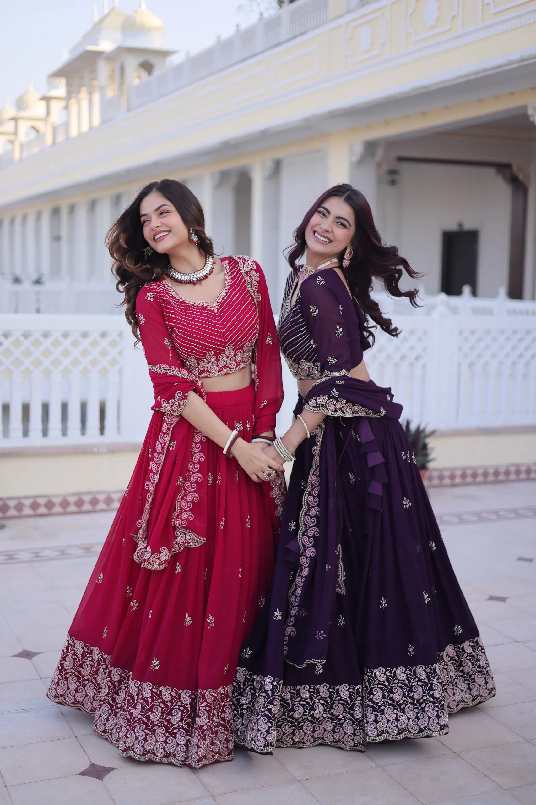 Lekha KA 5064 Faux Blooming Sequins Zari Embroidery Work Lehenga Choli Wholesale