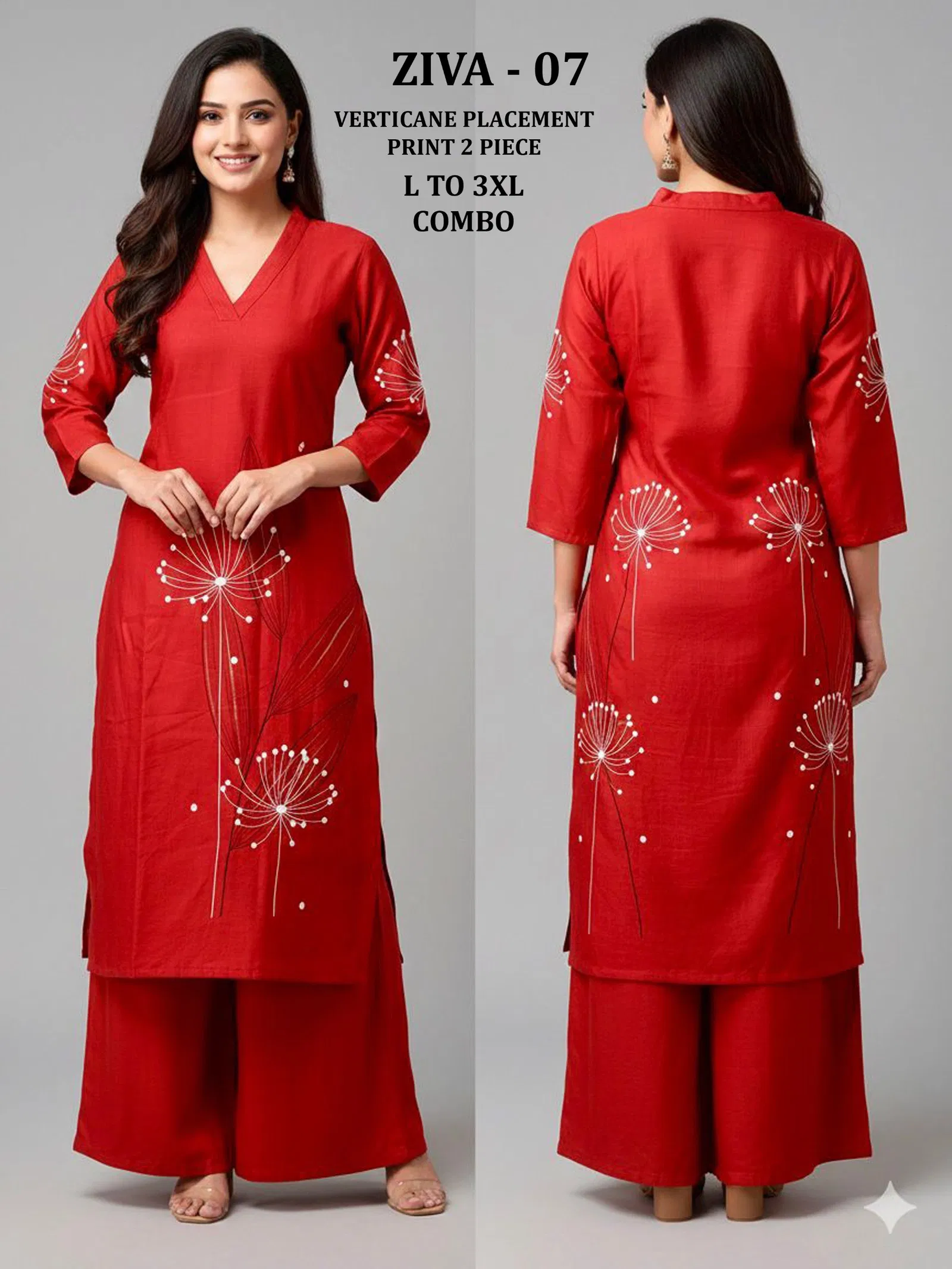 Ziva 07 And 08 Heavy Vertican Placement Print With Plaza Wholesale